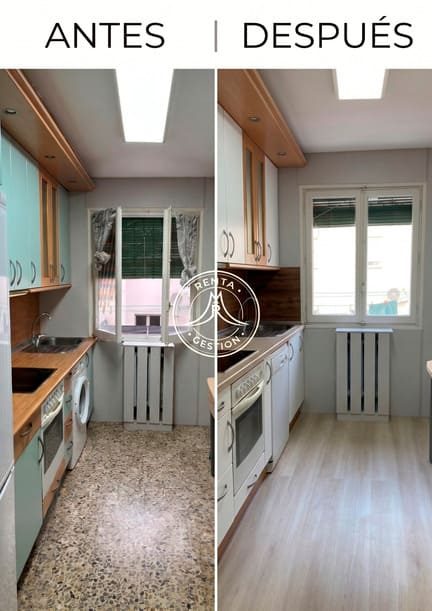 Reforma de cocina en un piso de alquiler en Zaragoza Reforma integral de una cocina antes y después en un piso de alquiler en Zaragoza