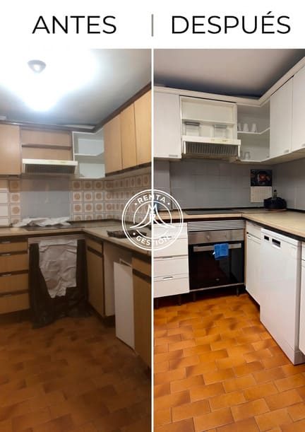 Reforma de cocina en una vivienda de alquiler en Zaragoza Reforma de una cocina antes y después en una vivienda de alquiler en Zaragoza