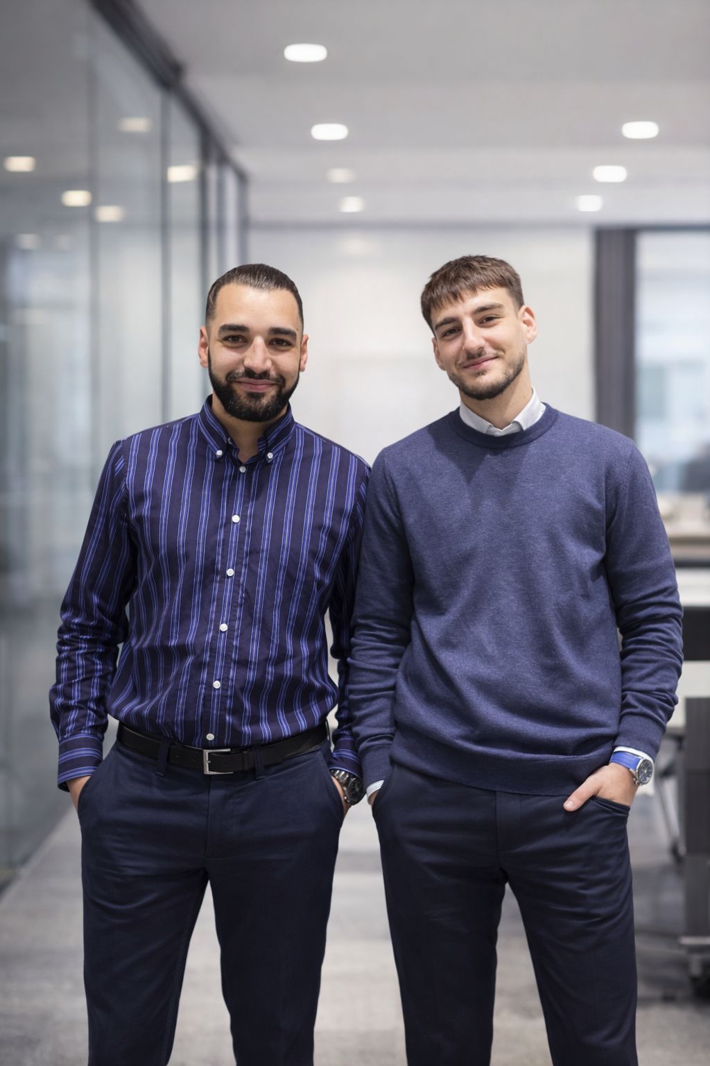 Gonzalo y Nicolás Moya, fundadores de MR Renta y Gestión en Zaragoza